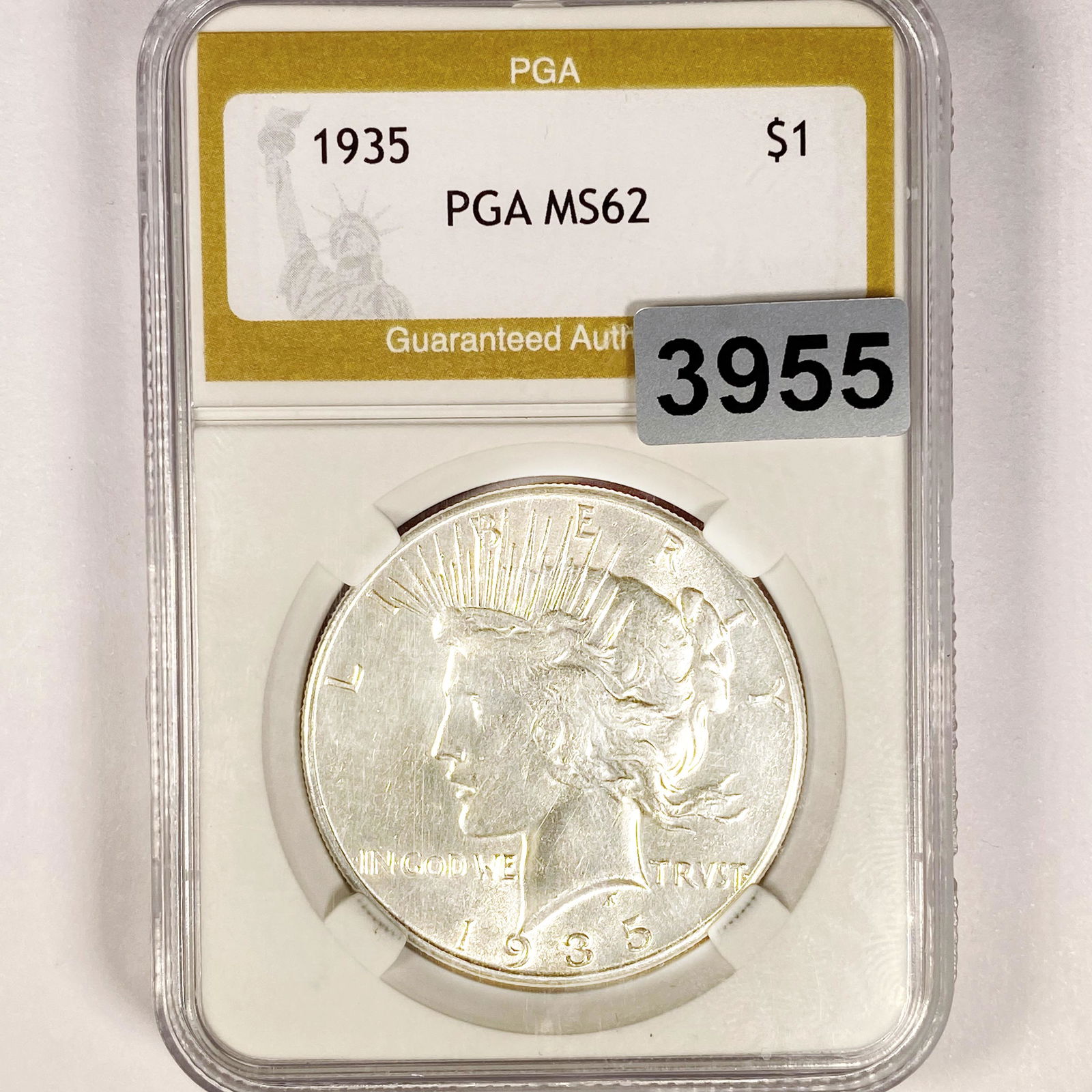 1935 Silver Peace Dollar PGA - MS62 (1 of 2)