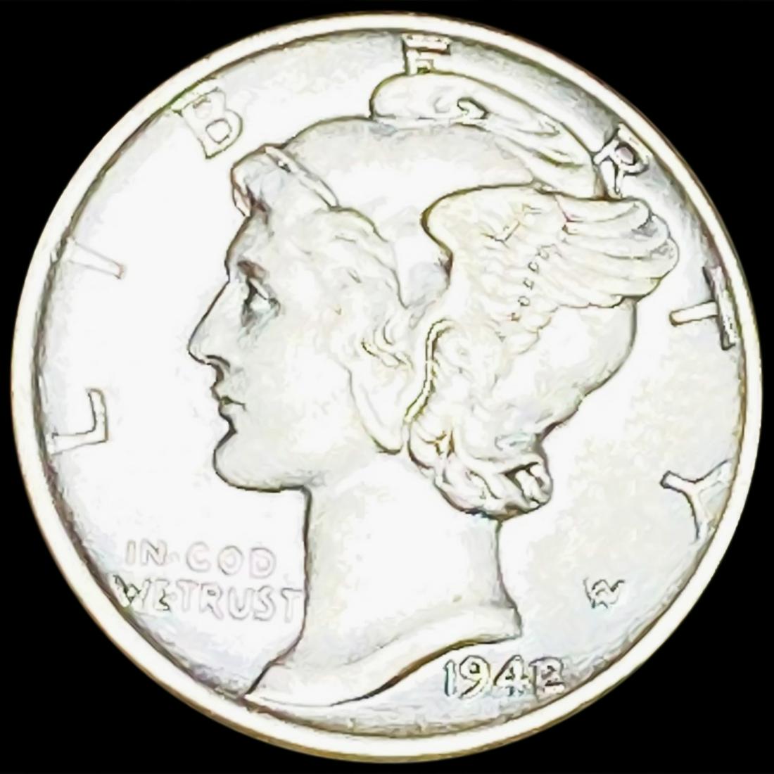 1942/41 Mercury Dime CLOSELY UNCIRCULATED (1 of 2)