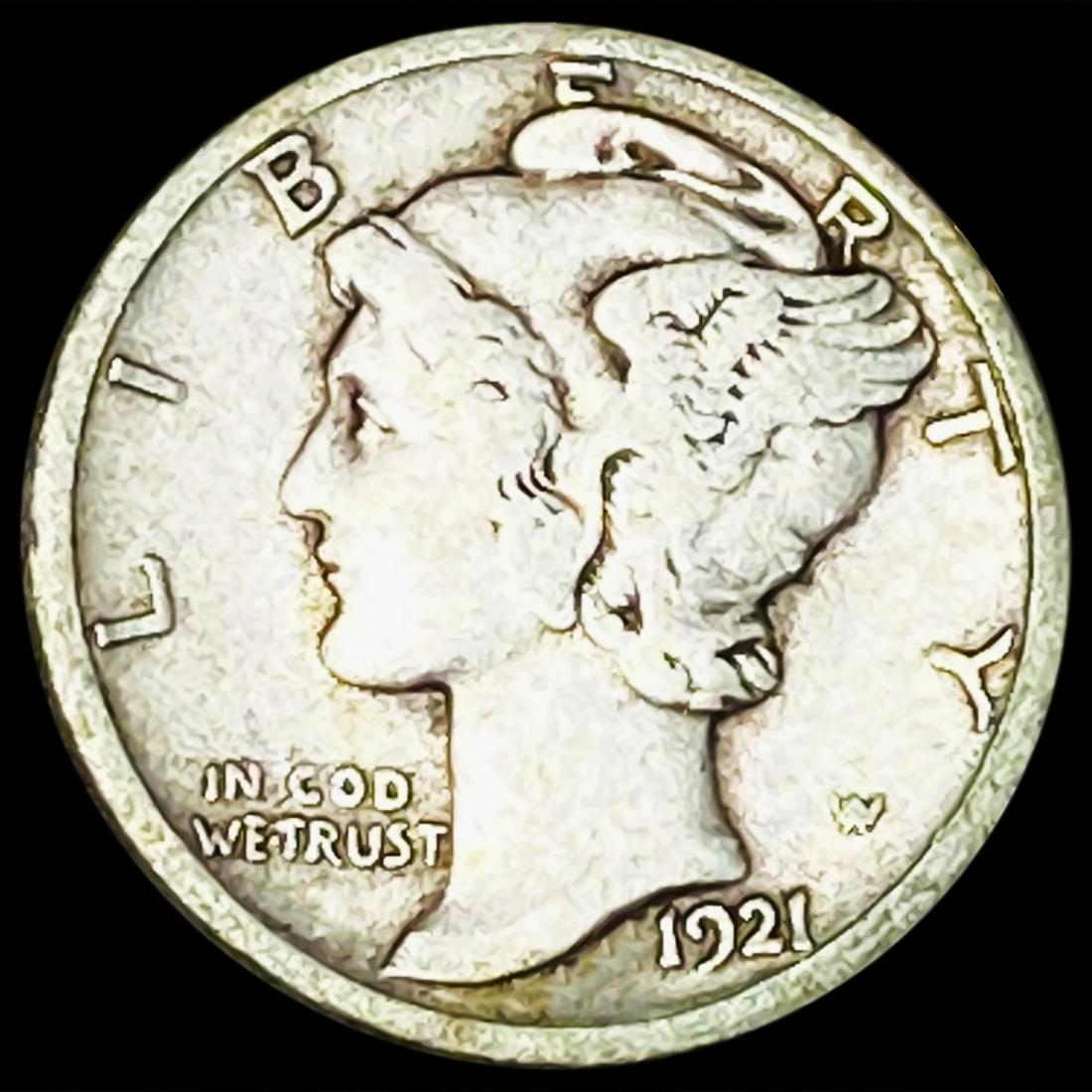 1921-D Mercury Dime LIGHTLY CIRCULATED (1 of 2)