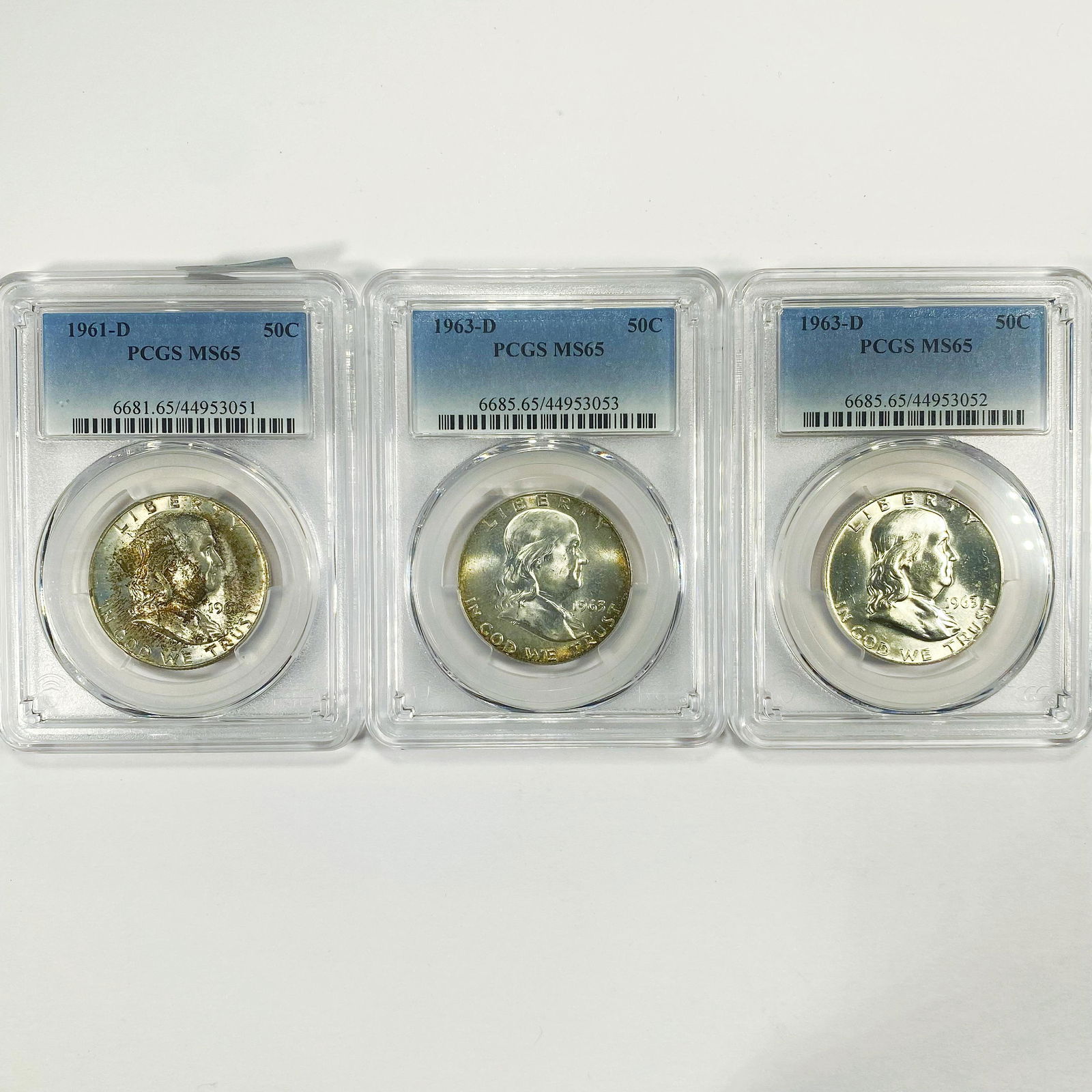 1961-1963(D) Franklin Half Dollar PCGS - MS65 (1 of 2)