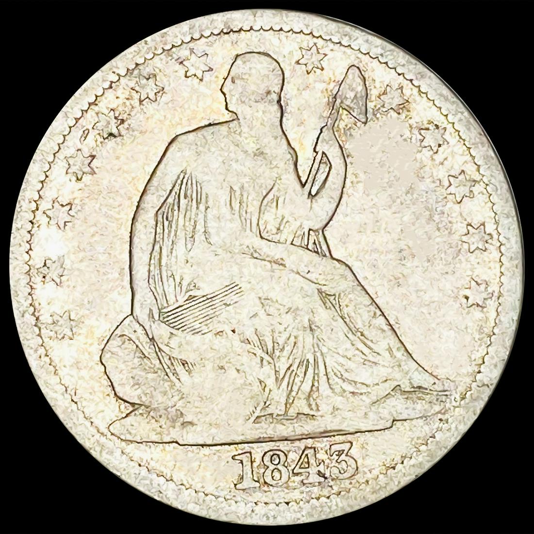 1845 Seated Liberty Half Dollar NICELY CIRCULATED (1 of 2)