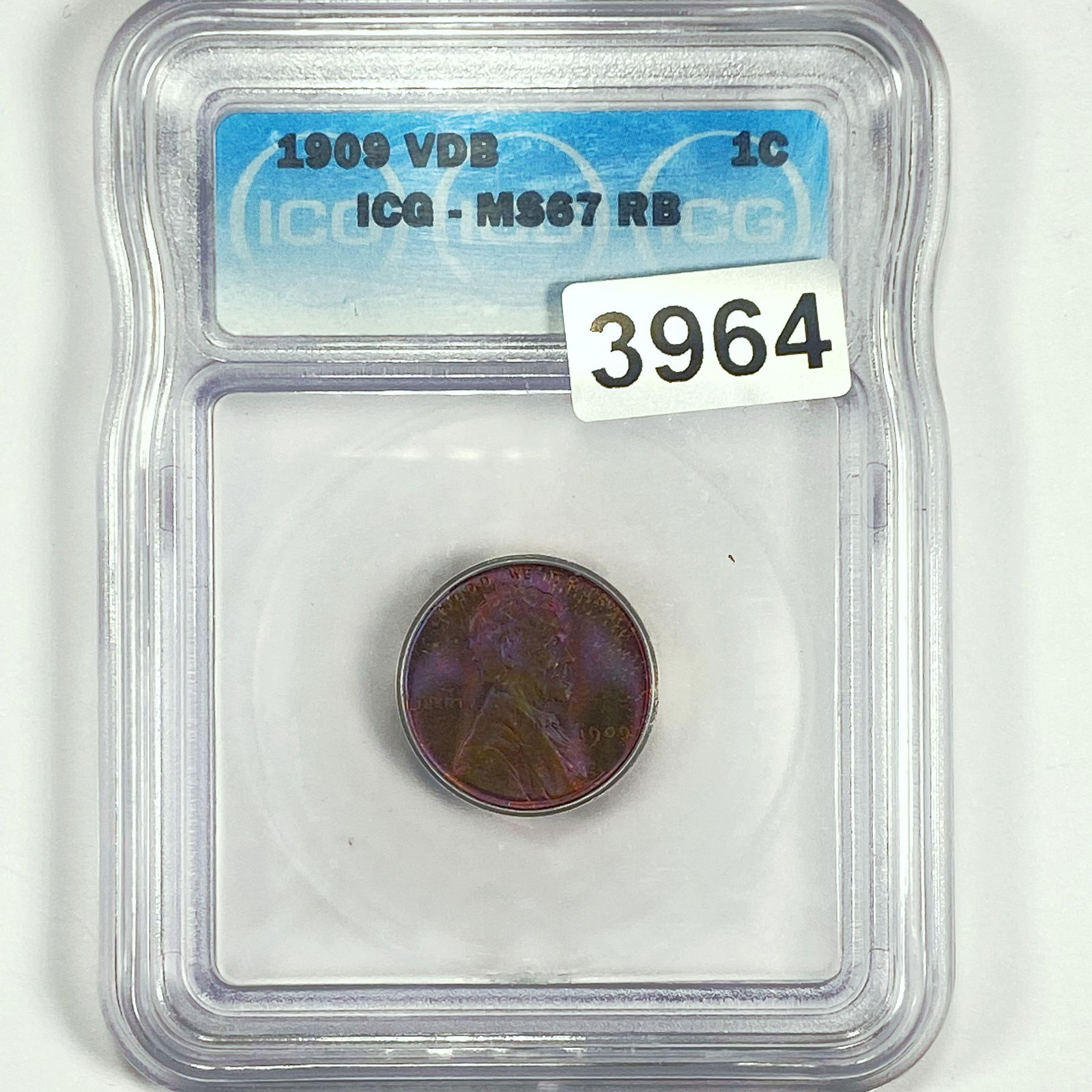 1909 VDB Wheat Cent ICG - MS67 RB (1 of 2)