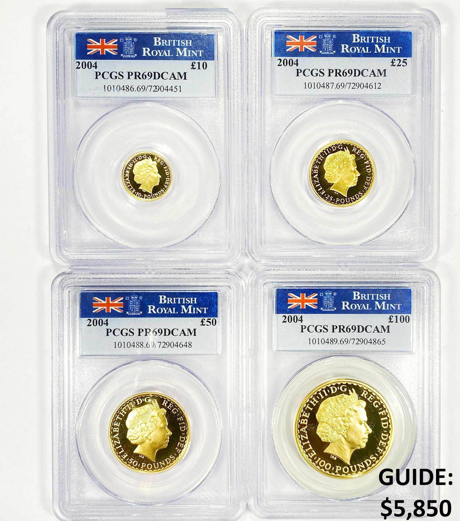 2004 4 Gold Coin Set PCGS - PR69 DCAM (1 of 2)