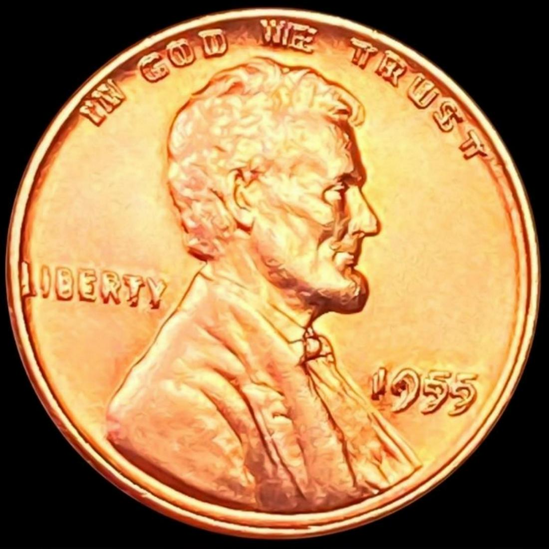 1955/55 Lincoln Cent CHOICE BU RED (1 of 2)