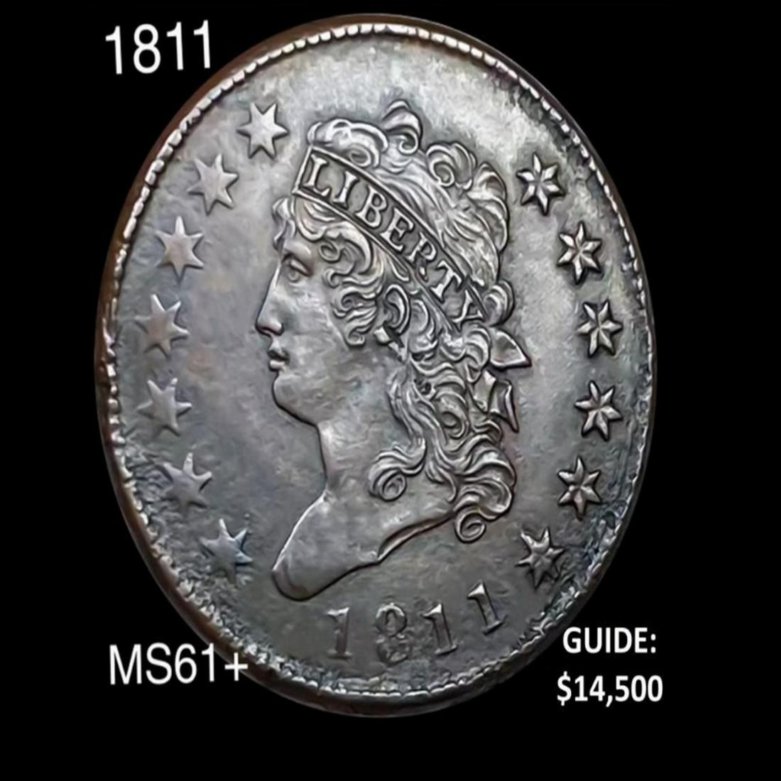 1811 Classic Head Large Cent UNCIRCULATED+ (1 of 2)