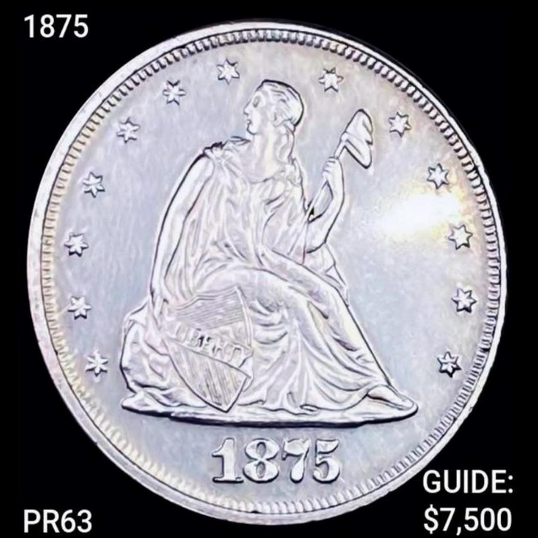 1875 Seated Liberty Twenty Cents GEM PROOF (1 of 2)