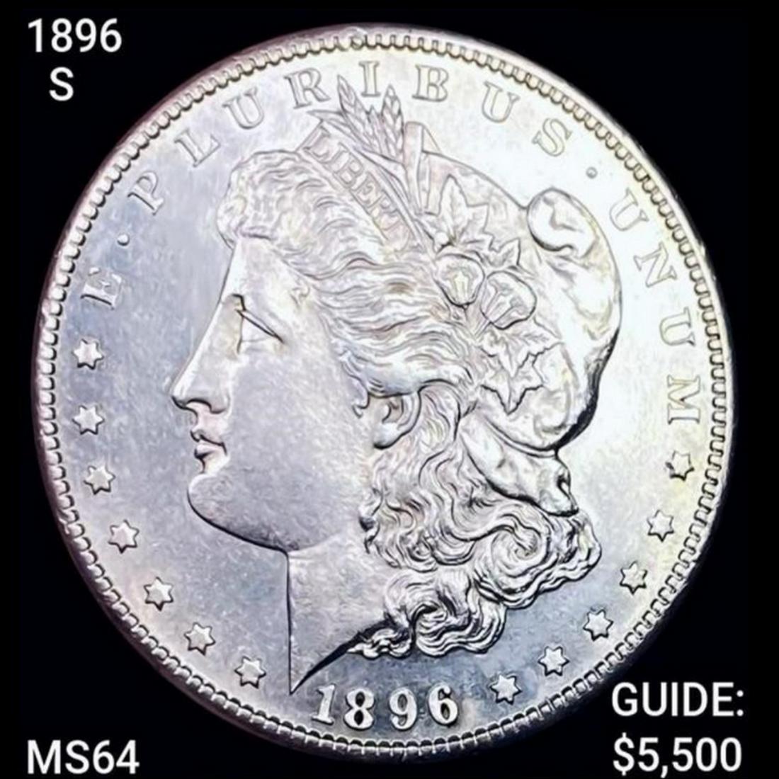 1896-S Morgan Silver Dollar CHOICE BU (1 of 2)