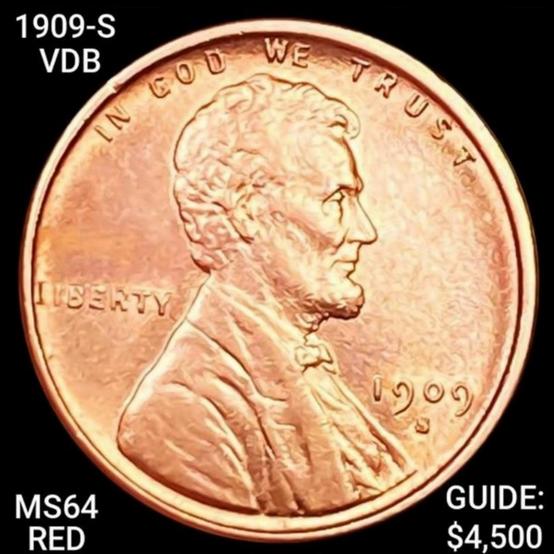 1909-S VDB Lincoln Wheat Cent CHOICE BU RED (1 of 2)