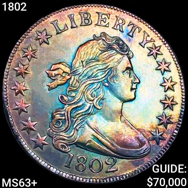 1802 Draped Bust Dollar MS63+ (1 of 2)
