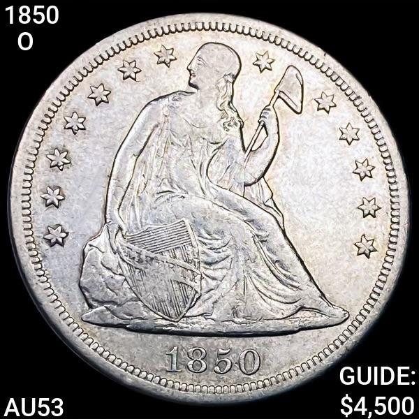 1850-O Seated Liberty Dollar AU53 (1 of 2)