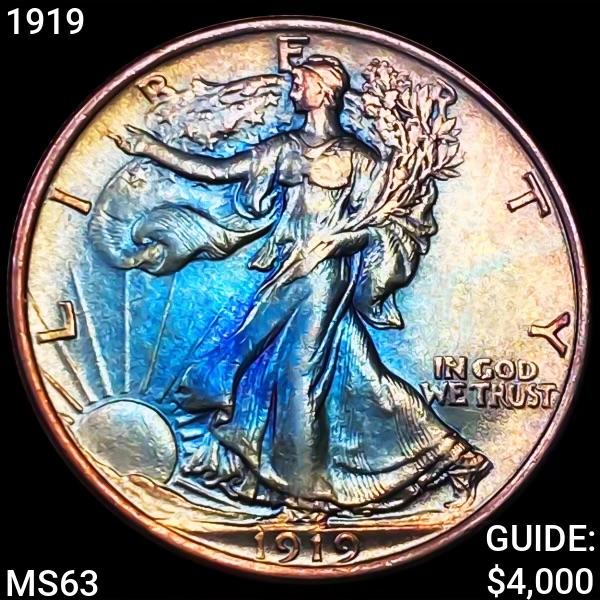 1919 Walking Liberty Half Dollar MS63 (1 of 2)