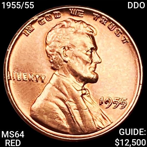 1955/55 Lincoln Wheat Cent MS64 RED (1 of 2)