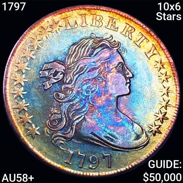 1797 Draped Bust Dollar AU58+ (1 of 2)