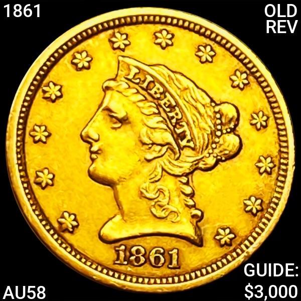 1861 $2.50 Gold Quarter Eagle AU58 (1 of 2)