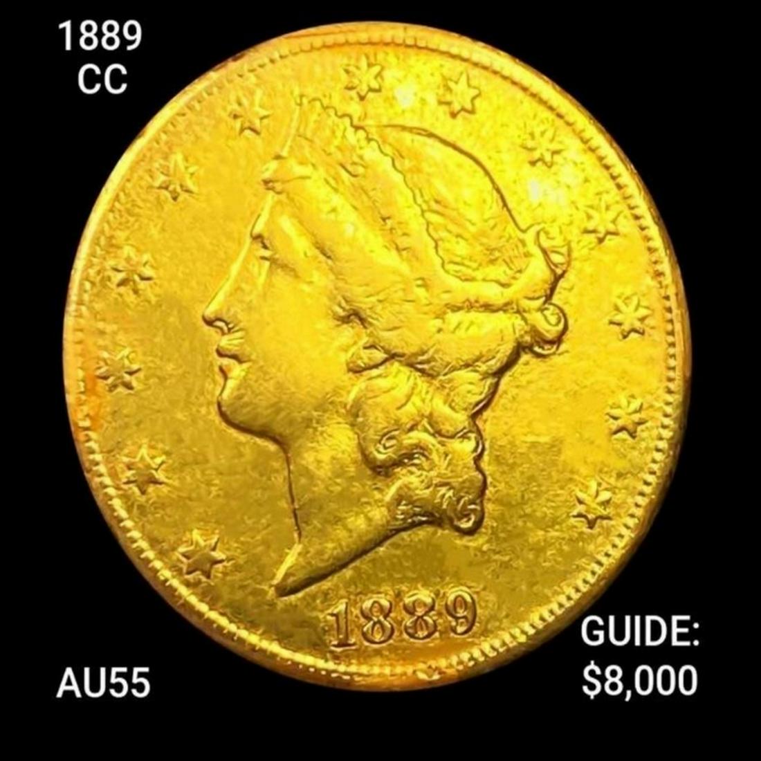1889-CC $20 Gold Double Eagle CHOICE AU (1 of 2)