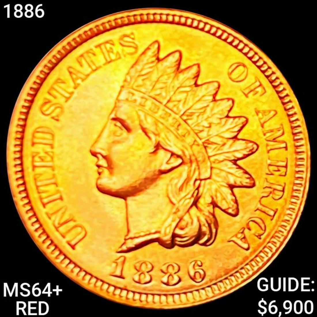 1886 Indian Head Cent CHOICE BU RED (1 of 2)