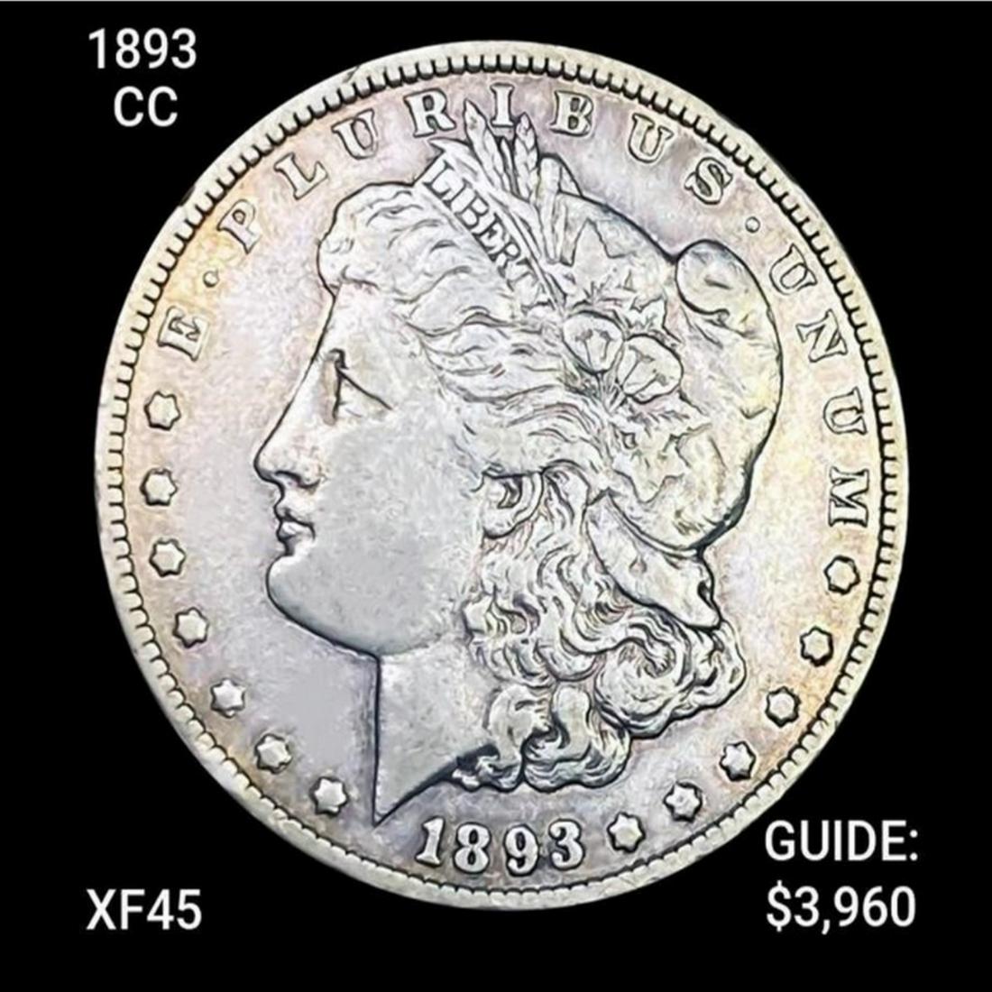 1893-CC Morgan Silver Dollar LIGHTLY CIRC (1 of 2)