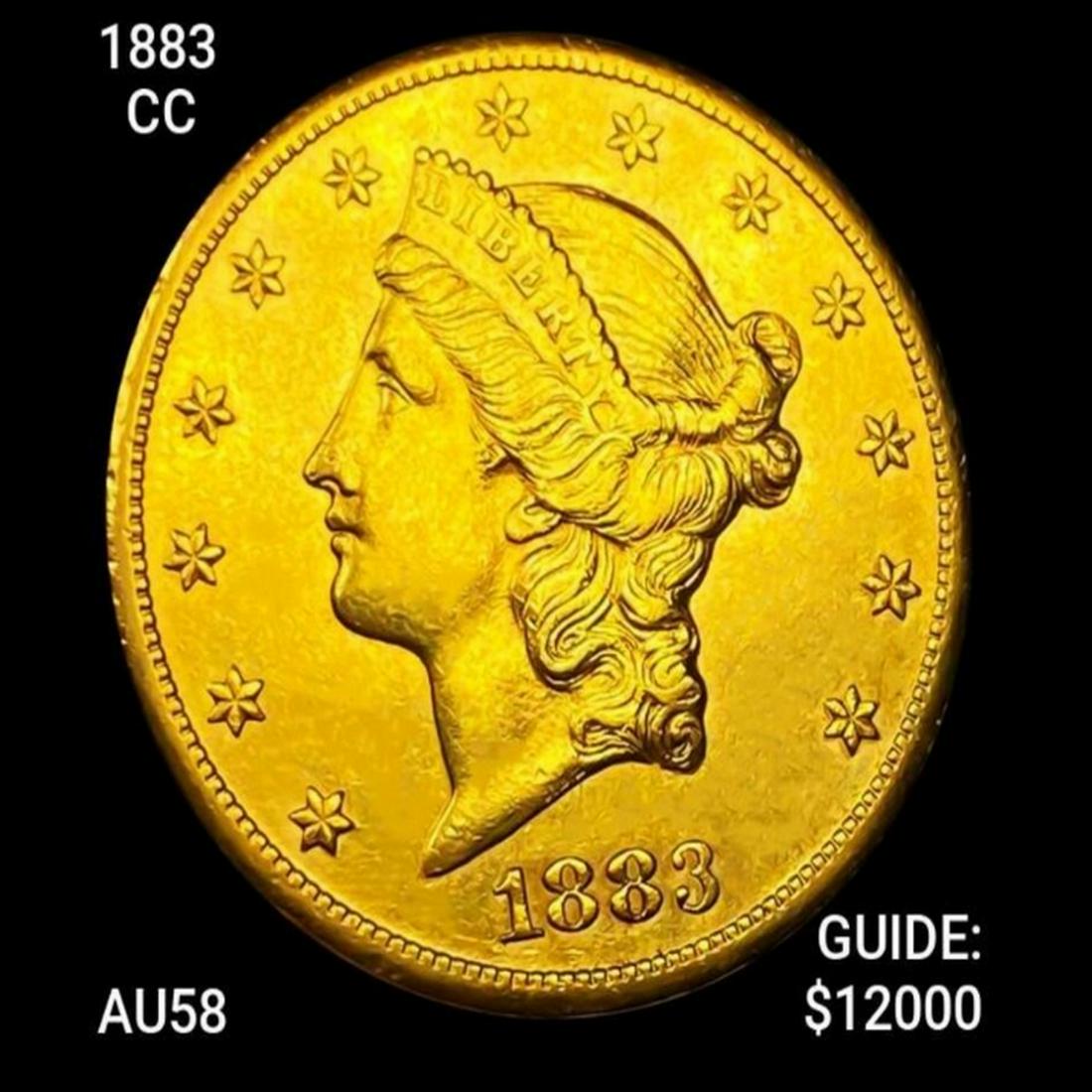 1883-CC $20 Gold Double Eagle CHOICE AU (1 of 2)