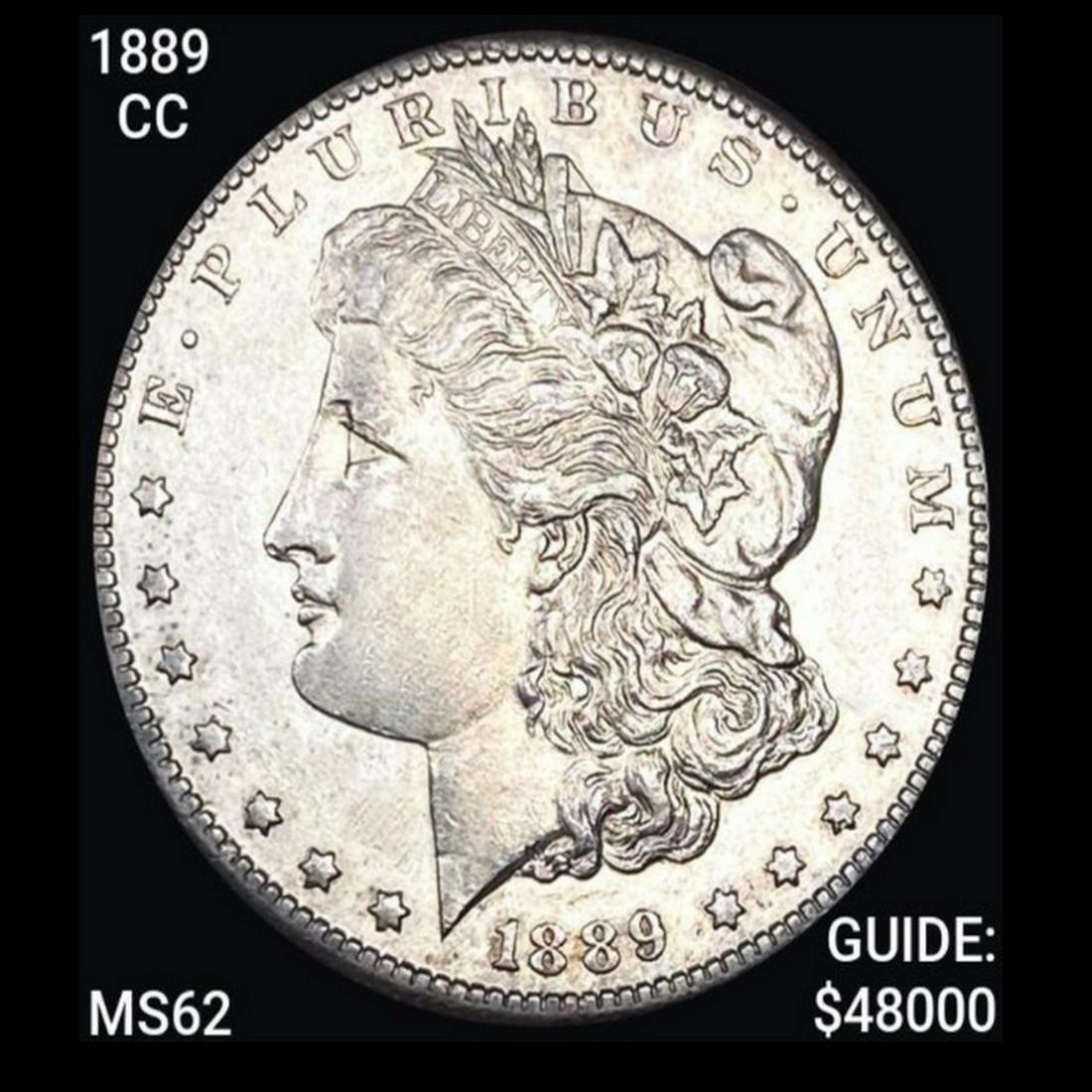 1889-CC Morgan Silver Dollar UNC (1 of 2)
