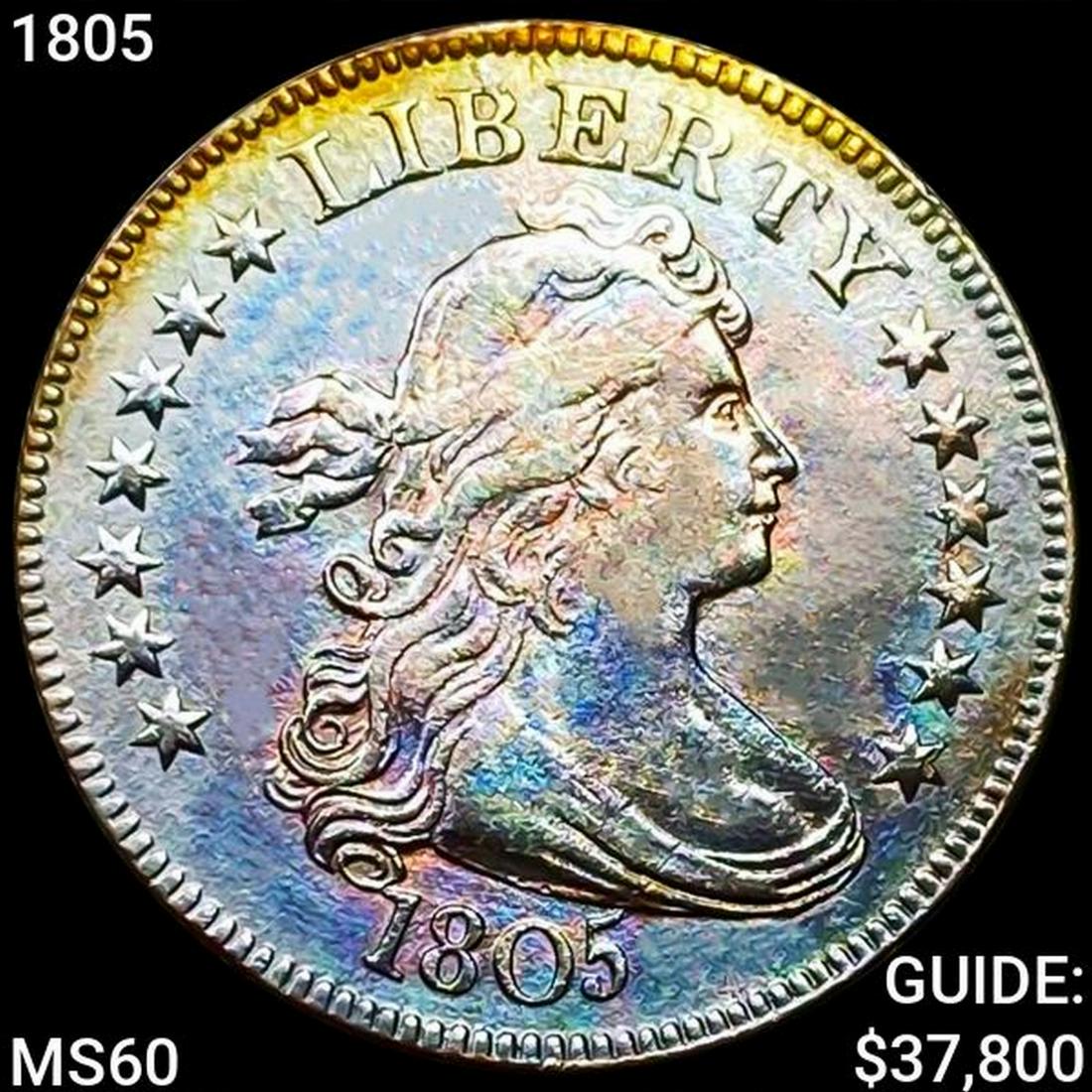 1805 Draped Bust Half Dollar UNCIRCULATED (1 of 2)
