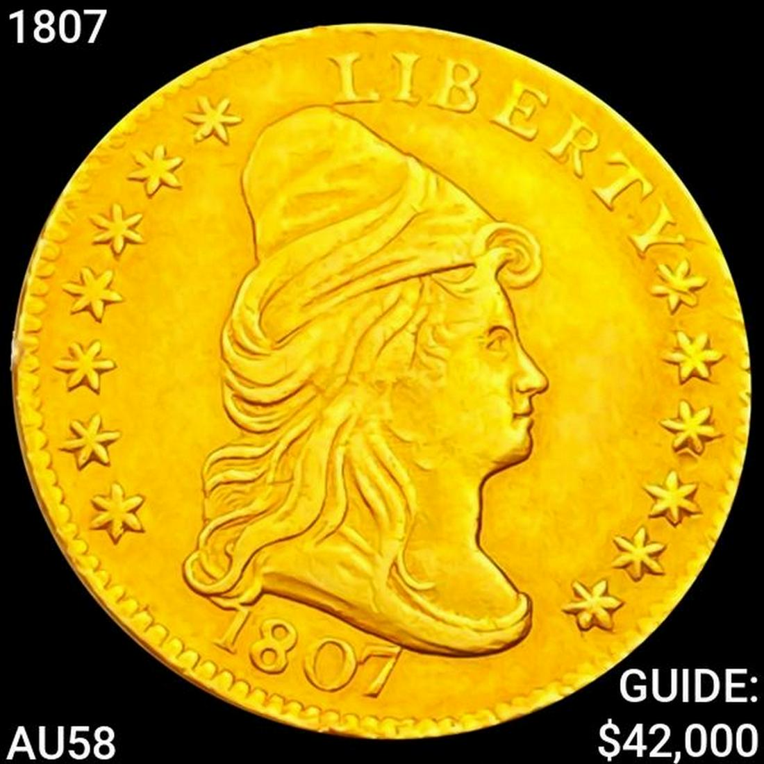 1807 $2.50 Gold Quarter Eagle CHOICE AU (1 of 2)