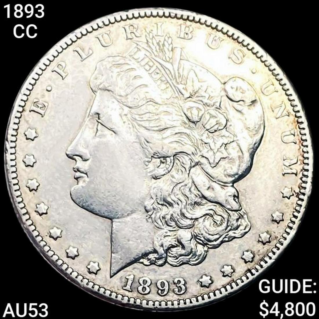 1893-CC Morgan Silver Dollar HIGH GRADE (1 of 2)