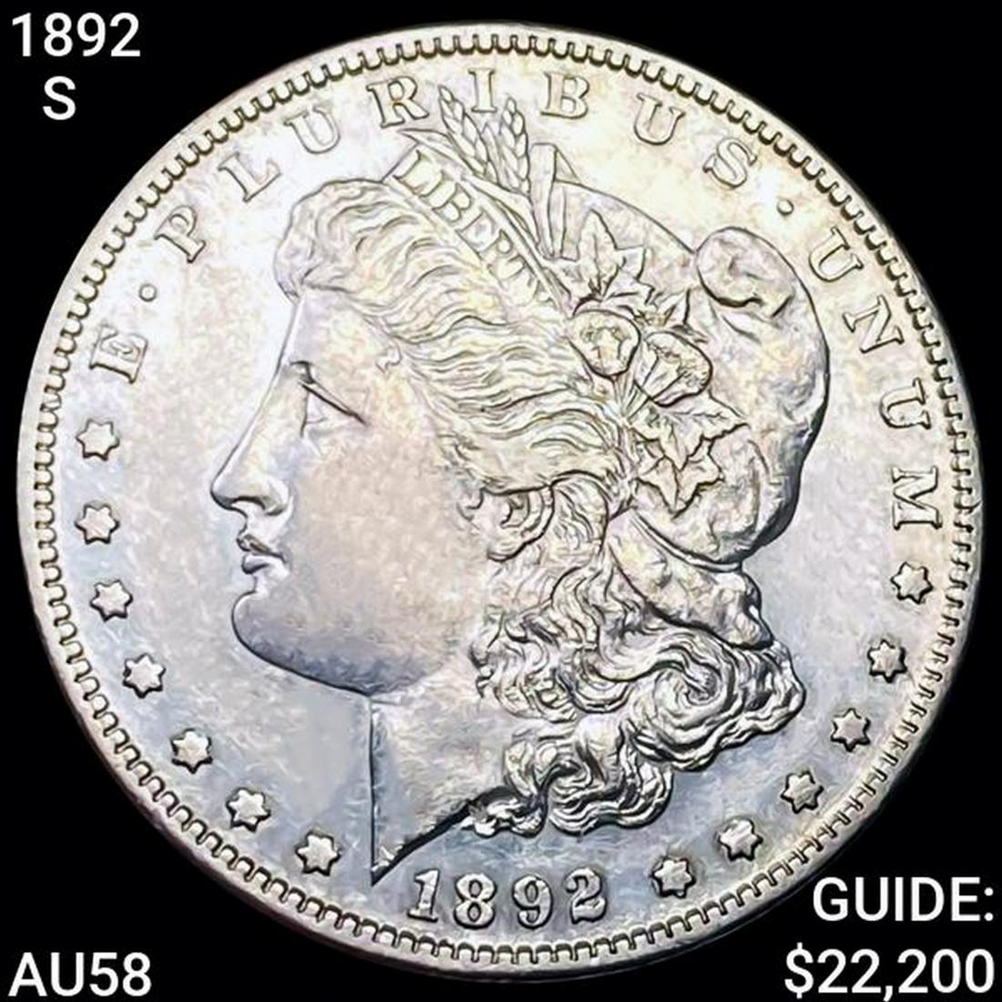 1892-S Morgan Silver Dollar CHOICE AU (1 of 2)