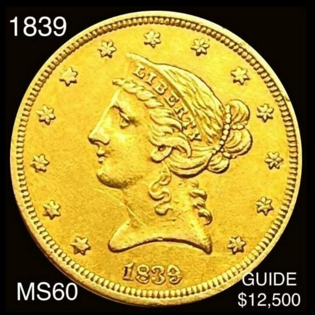 1839 $5 Gold Half Eagle UNCIRCULATED (1 of 2)