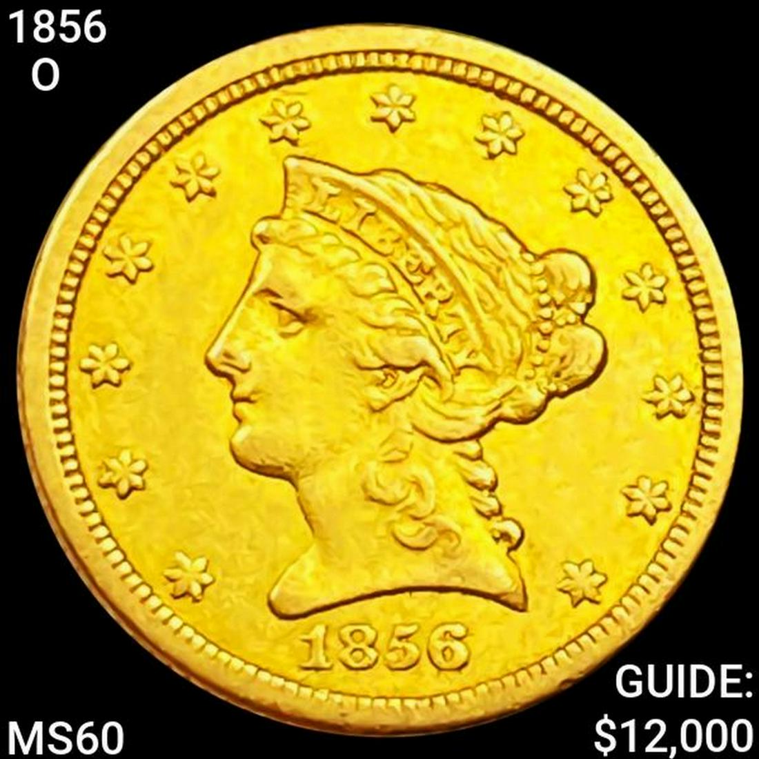 1856-O $2.50 Gold Quarter Eagle UNCIRCULATED (1 of 2)