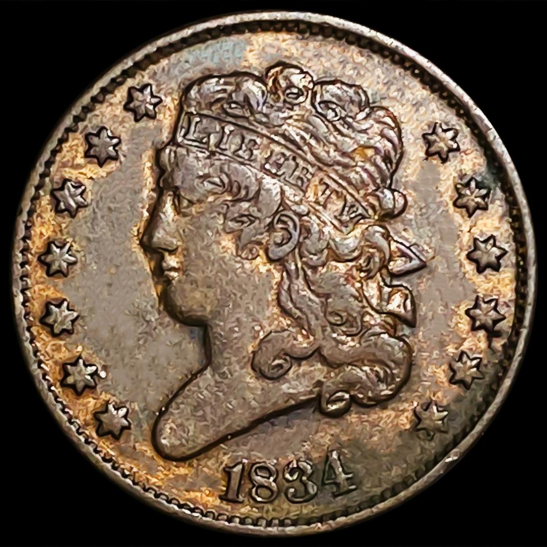 1834 Classic Head Half Cent NEARLY UNCIRCULATED (1 of 2)