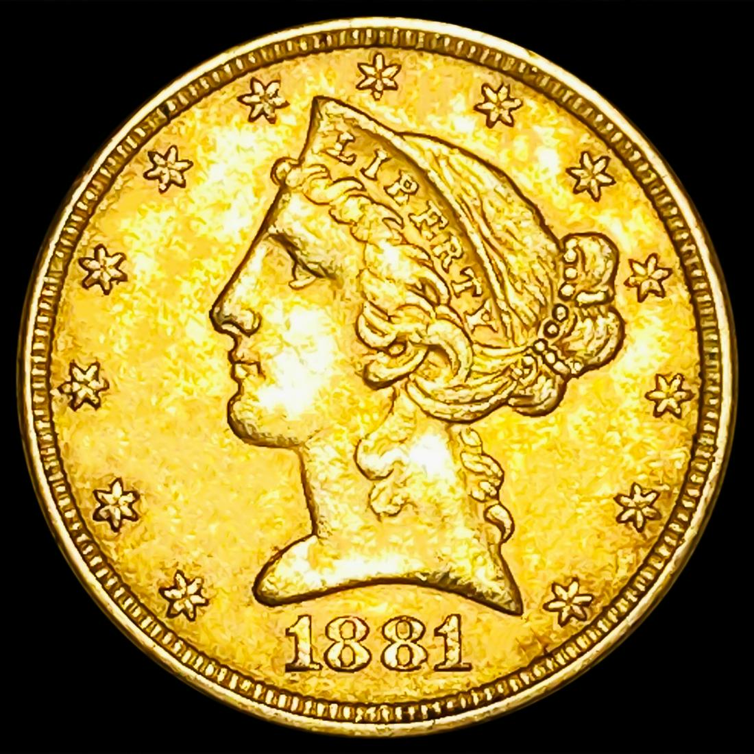 1881 $5 Gold Half Eagle UNCIRCULATED (1 of 2)