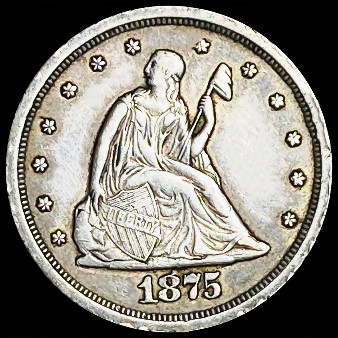 1875-S Twenty Cent Piece CLOSELY UNCIRCULATED (1 of 2)