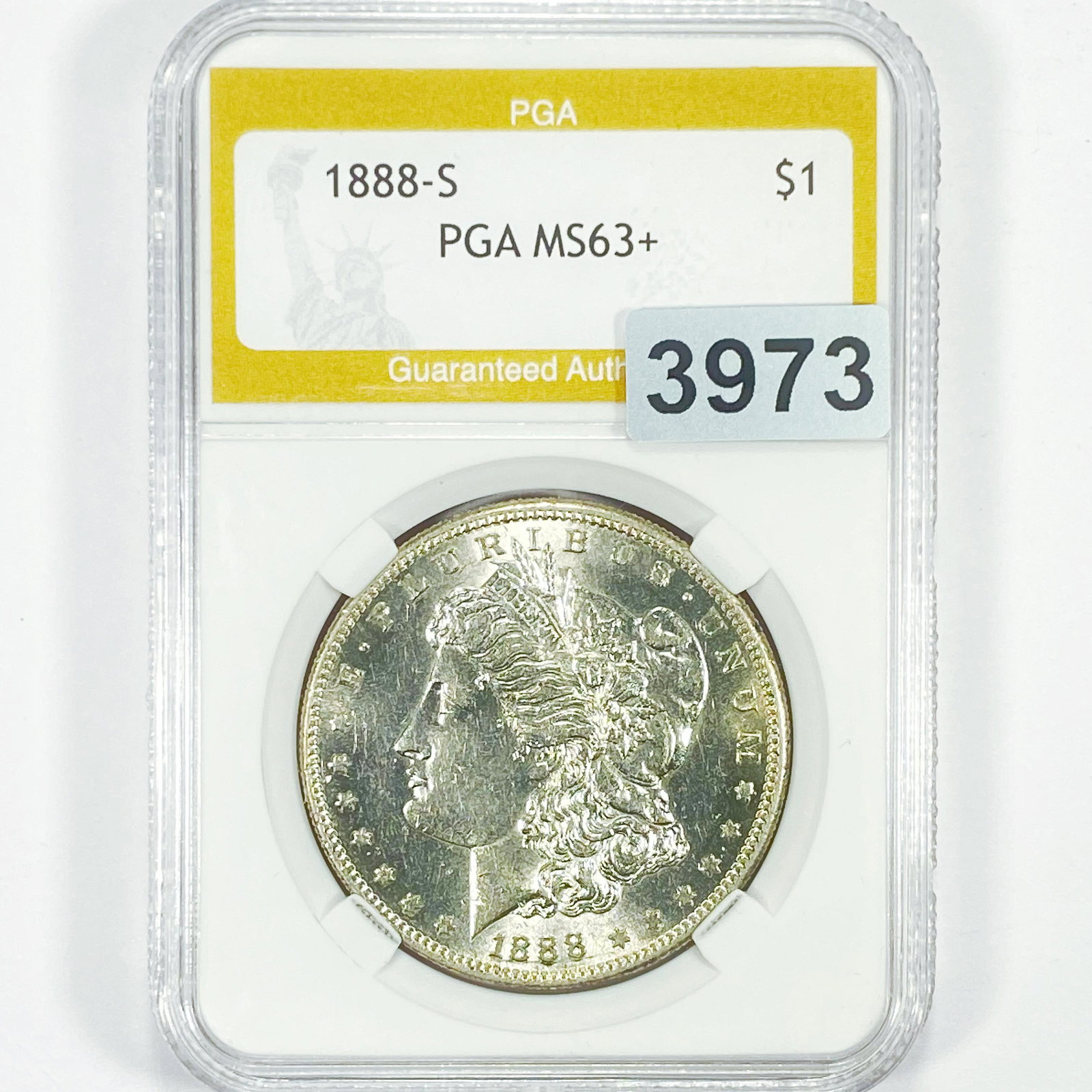 1888-S Morgan Silver Dollar PGA - MS63+ (1 of 2)