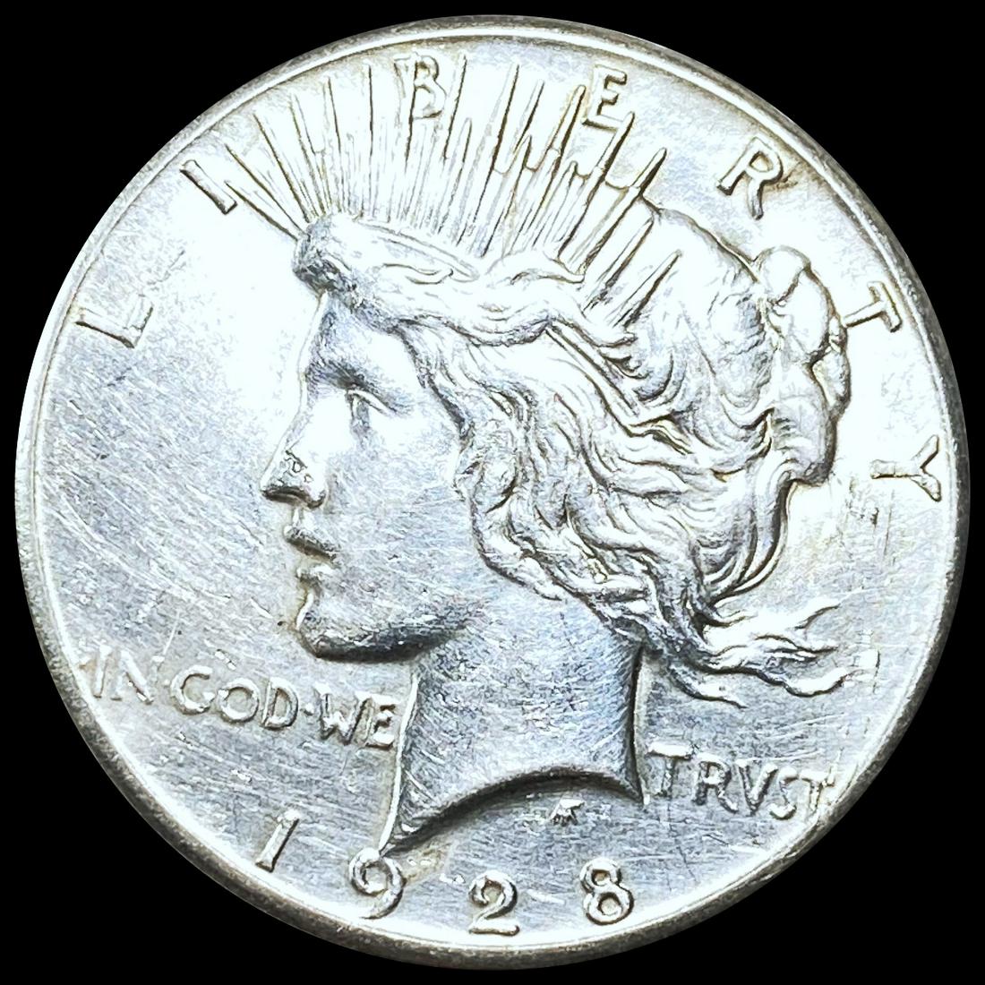 1928 Silver Peace Dollar CLOSELY UNCIRCULATED (1 of 2)
