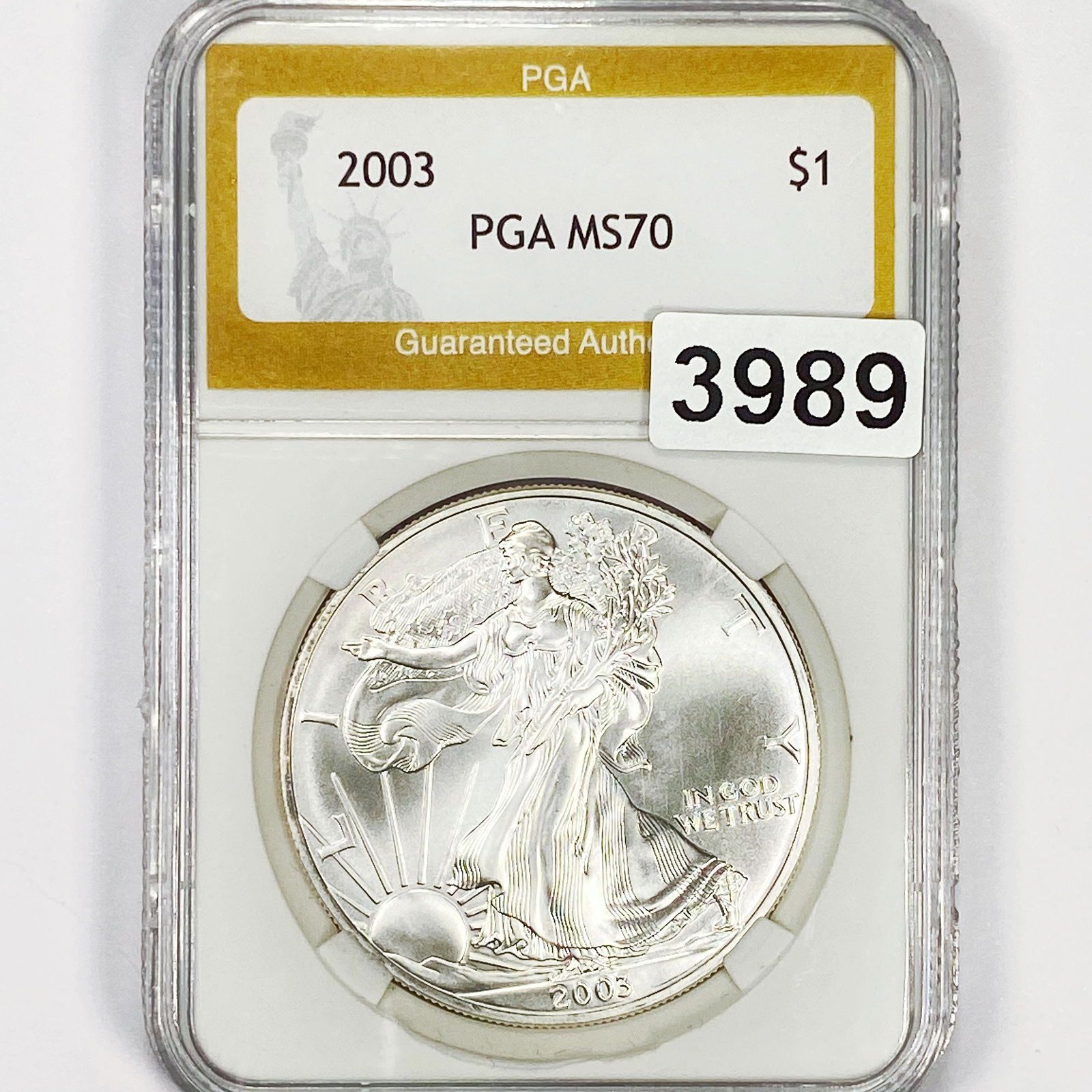 2003 Silver Eagle Dollar PGA - MS70 (1 of 2)