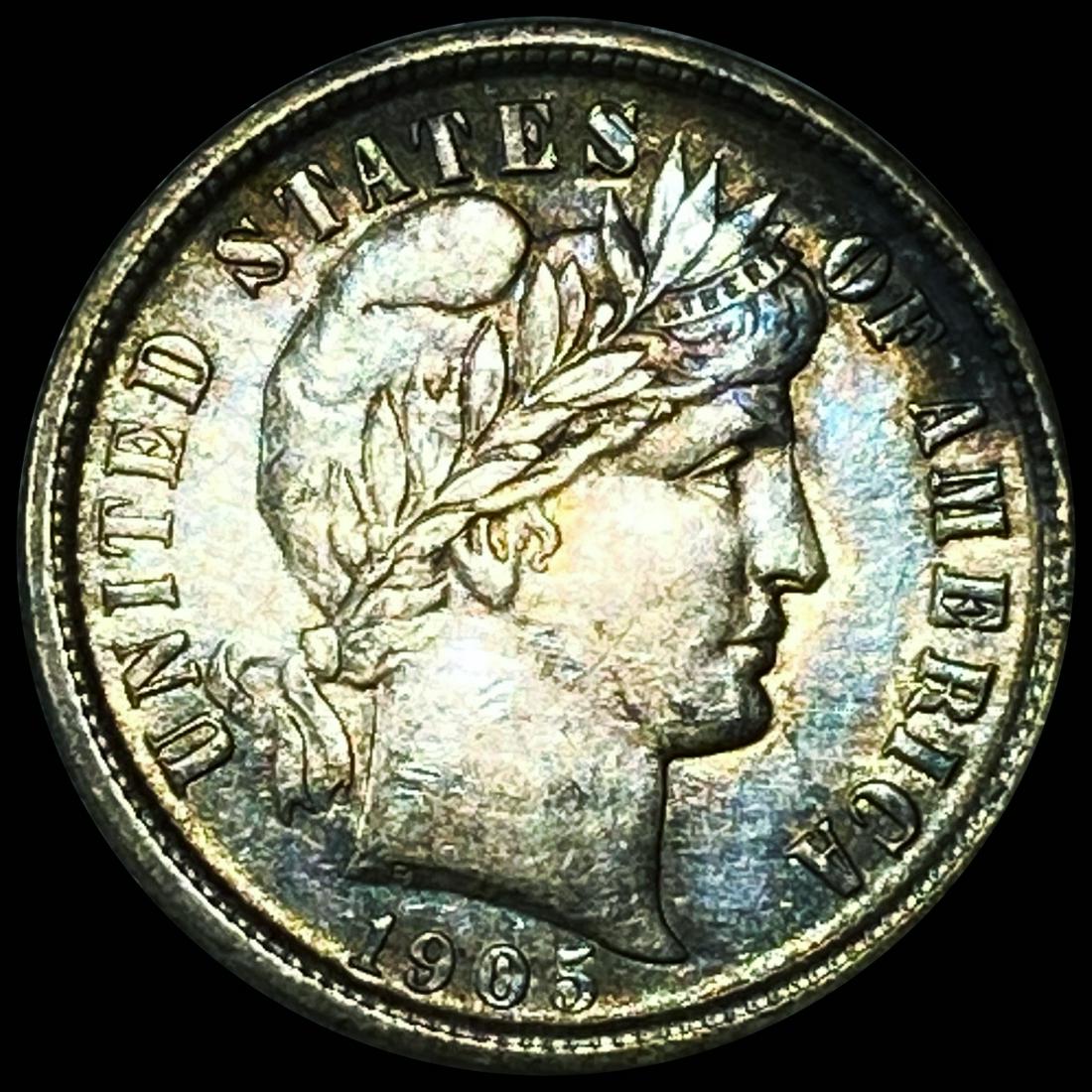 1905 Capped Bust Dime NEARLY UNCIRCULATED (1 of 2)