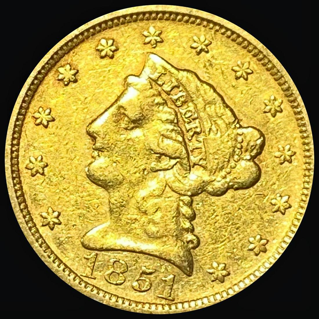 1851 $2.50 Gold Quarter Eagle NICELY CIRCULATED (1 of 2)