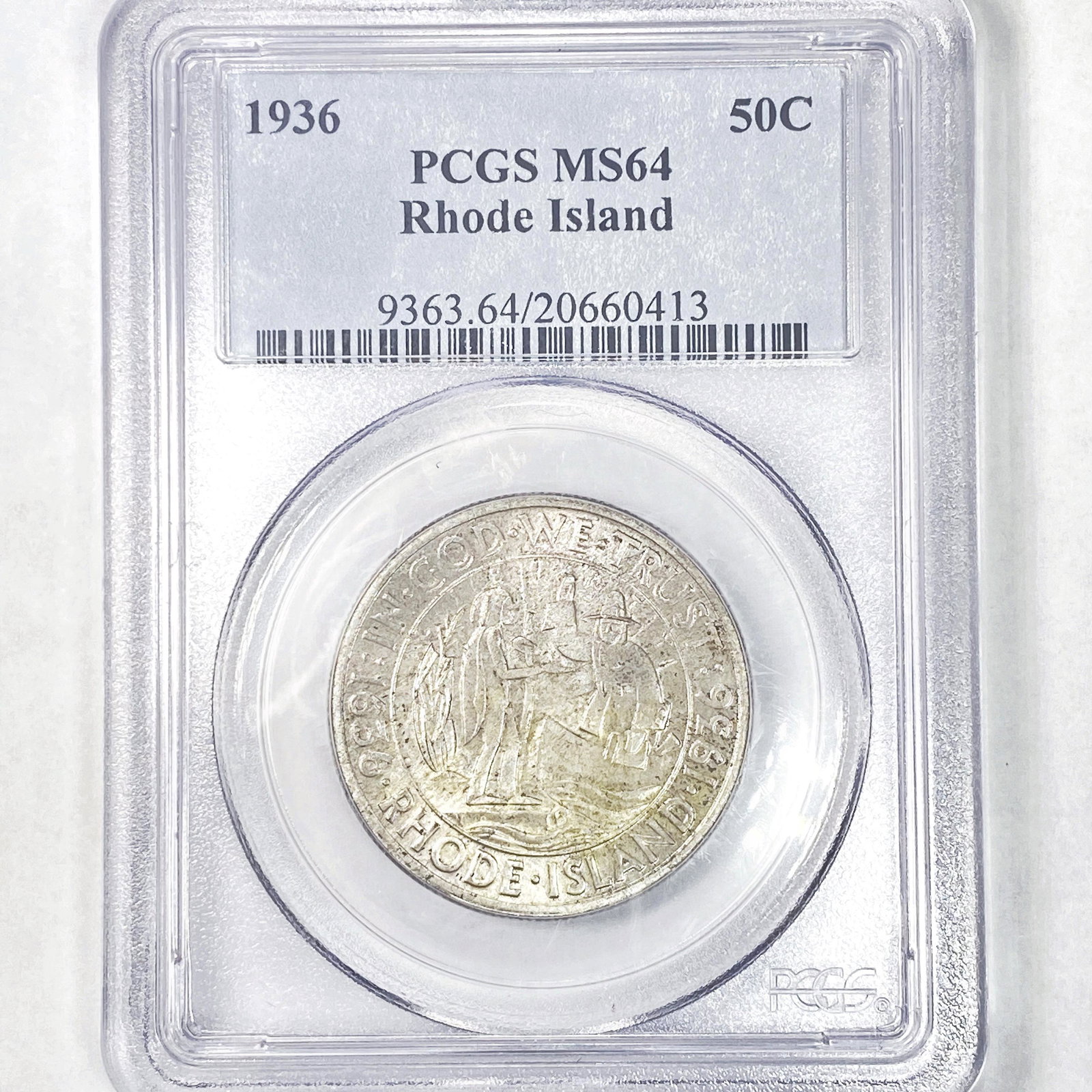 1936 Rhode Island Half Dollar PCGS - MS64 (1 of 2)