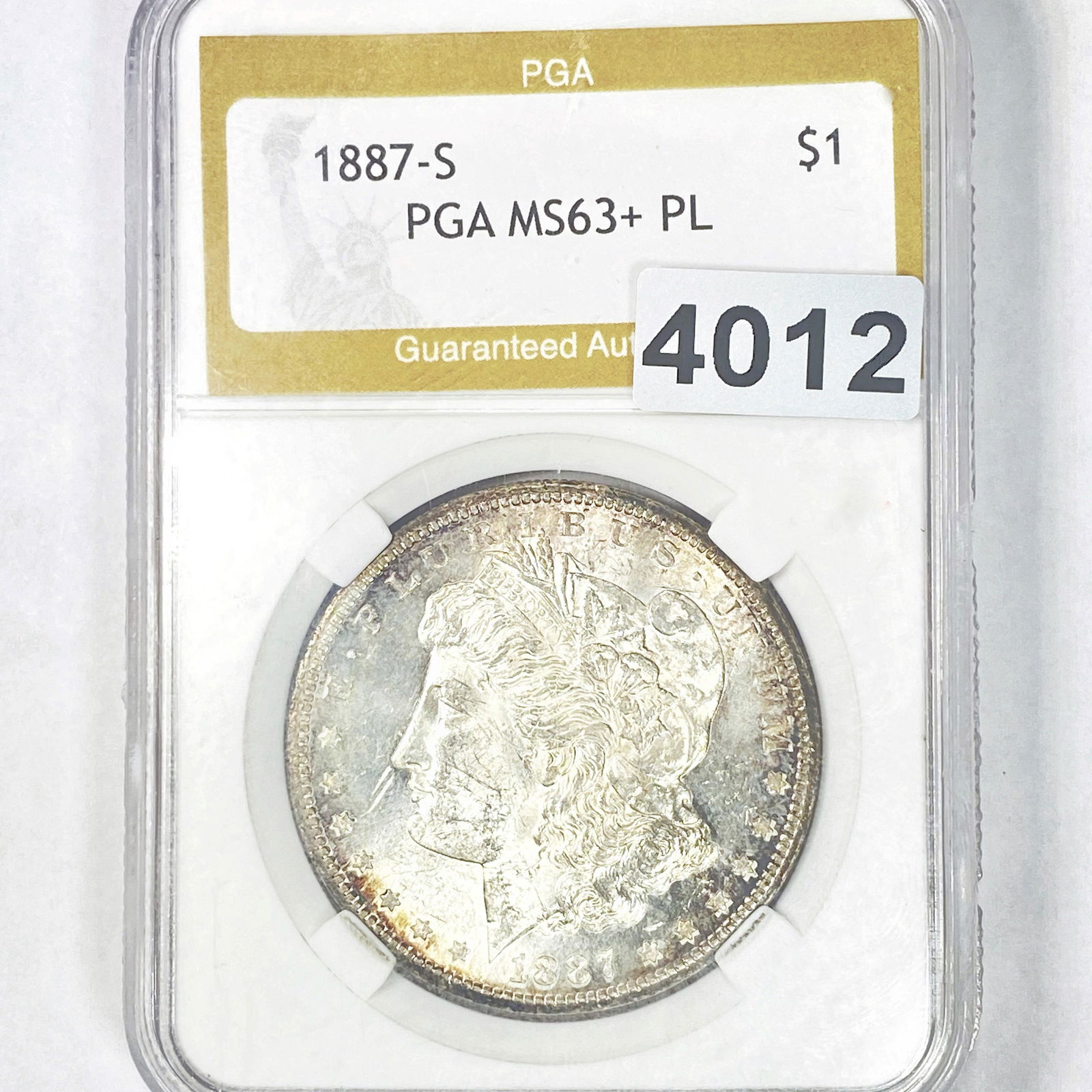 1887-S Morgan Silver Dollar PGA - MS63+ PL (1 of 2)