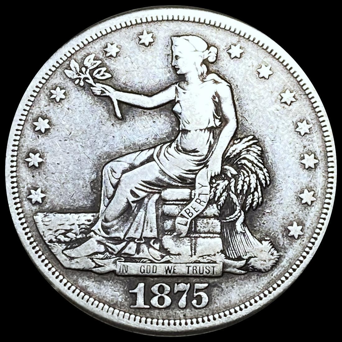 1875-S Silver Trade Dollar LIGHTLY CIRCULATED (1 of 2)
