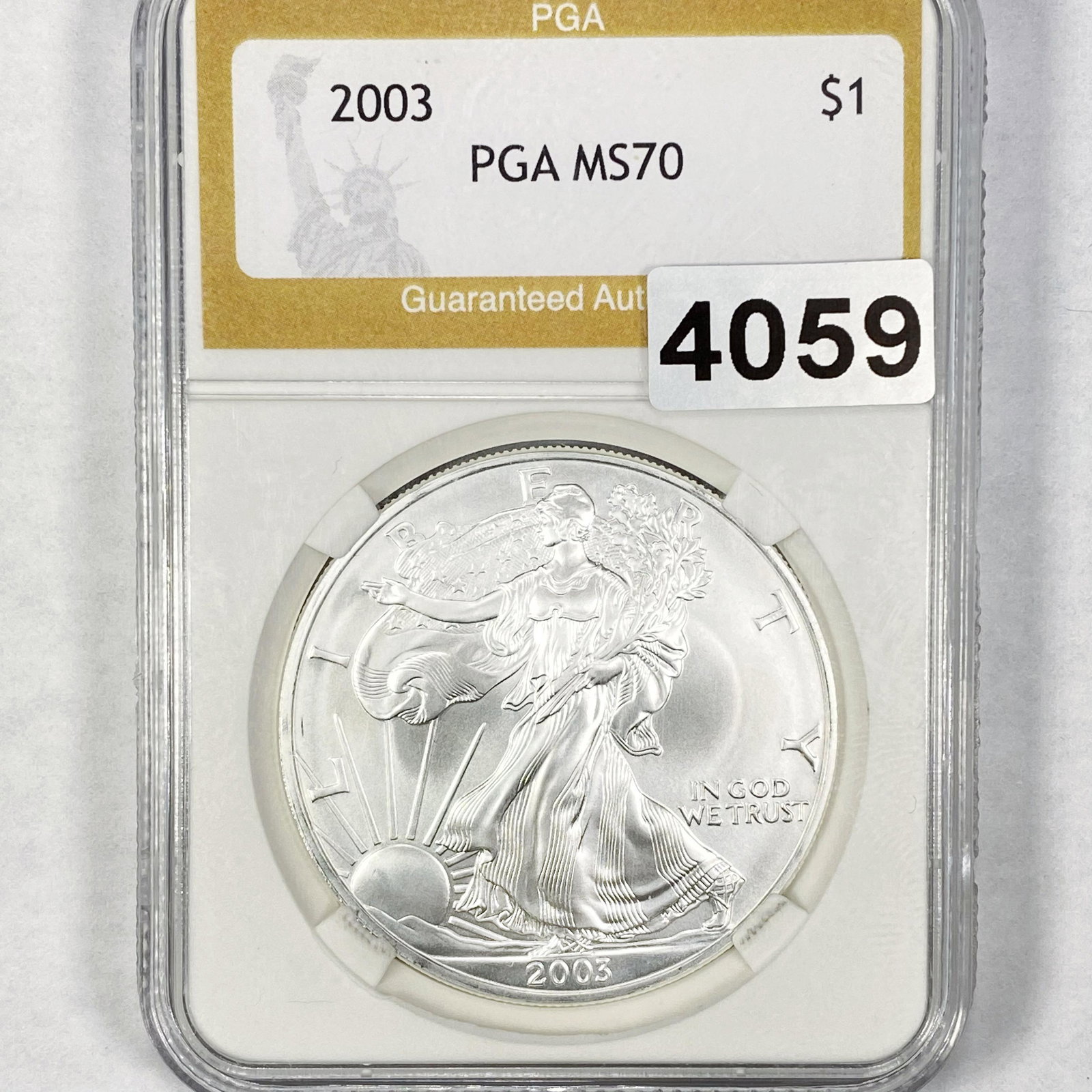 2003 Silver Eagle Dollar PGA - MS70 (1 of 2)