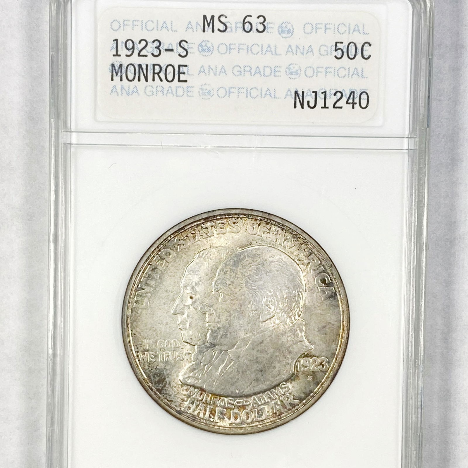 1923-S Monroe Half Dollar ANA - MS63 (1 of 2)