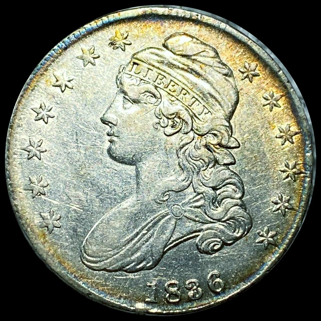 1836 Capped Bust Half Dollar CLOSELY UNCIRCULATED (1 of 2)