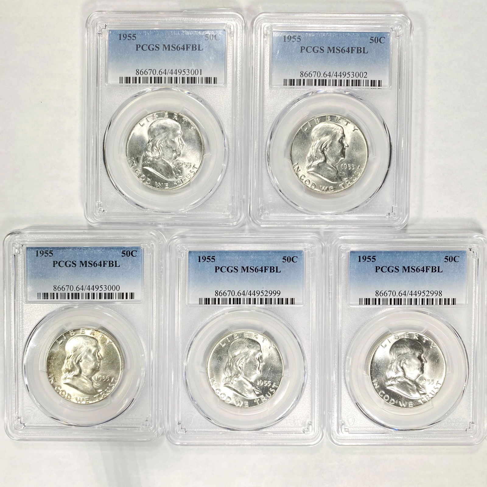 1955 Franklin Half Dollar PCGS - MS64 FBL (1 of 2)