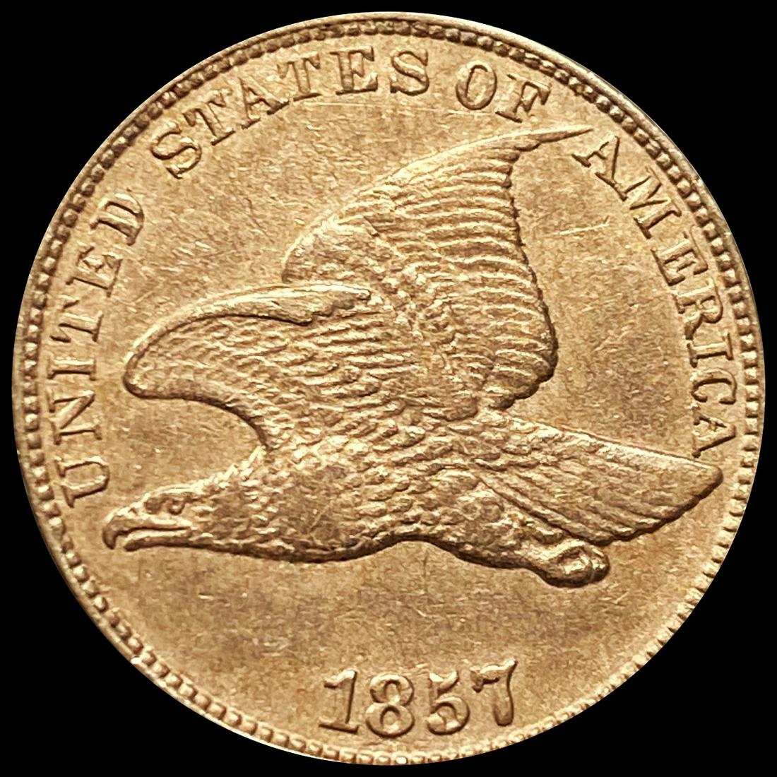 1857 Flying Eagle Cent CLOSELY UNCIRCULATED (1 of 2)