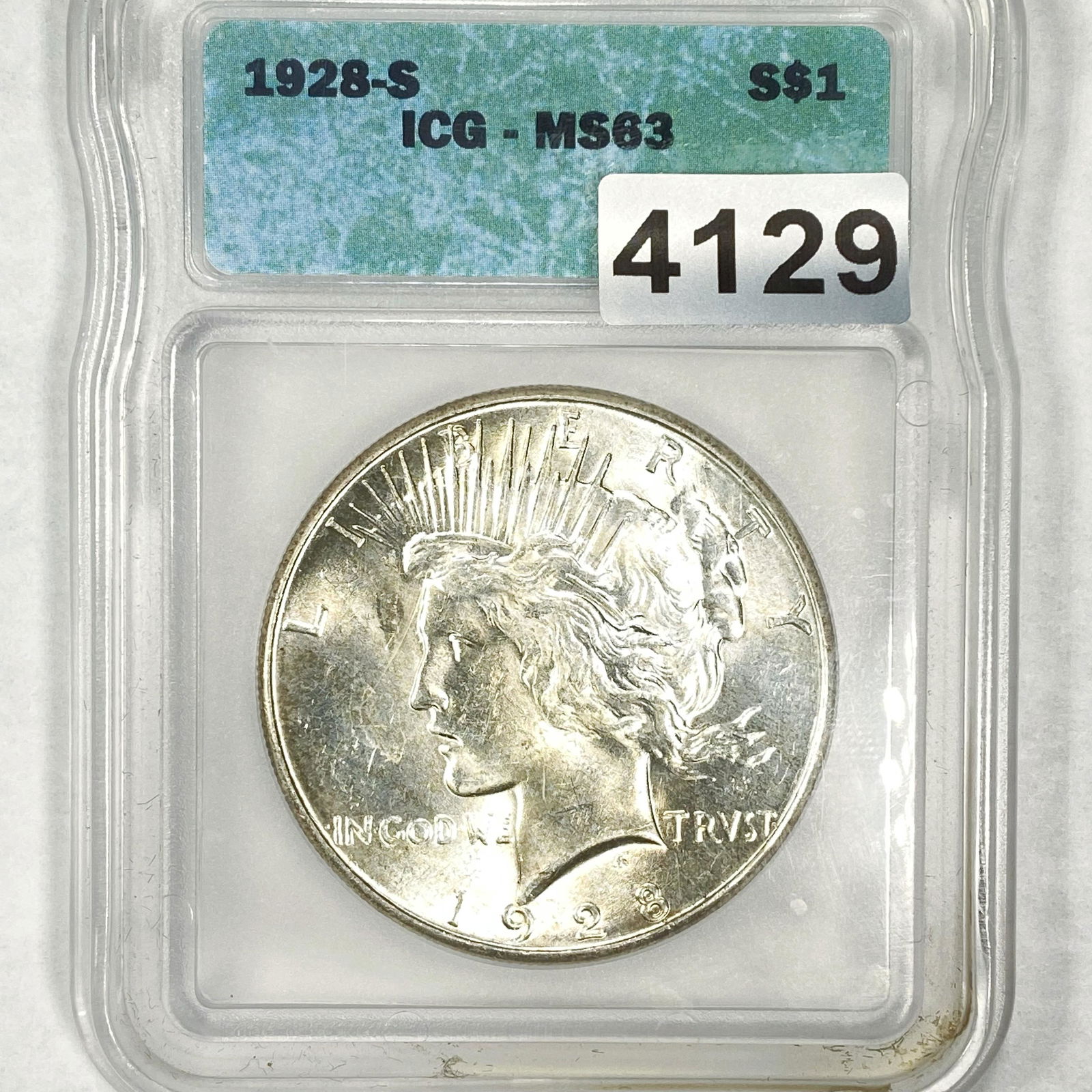 1928-S Silver Peace Dollar ICG - MS63 (1 of 2)