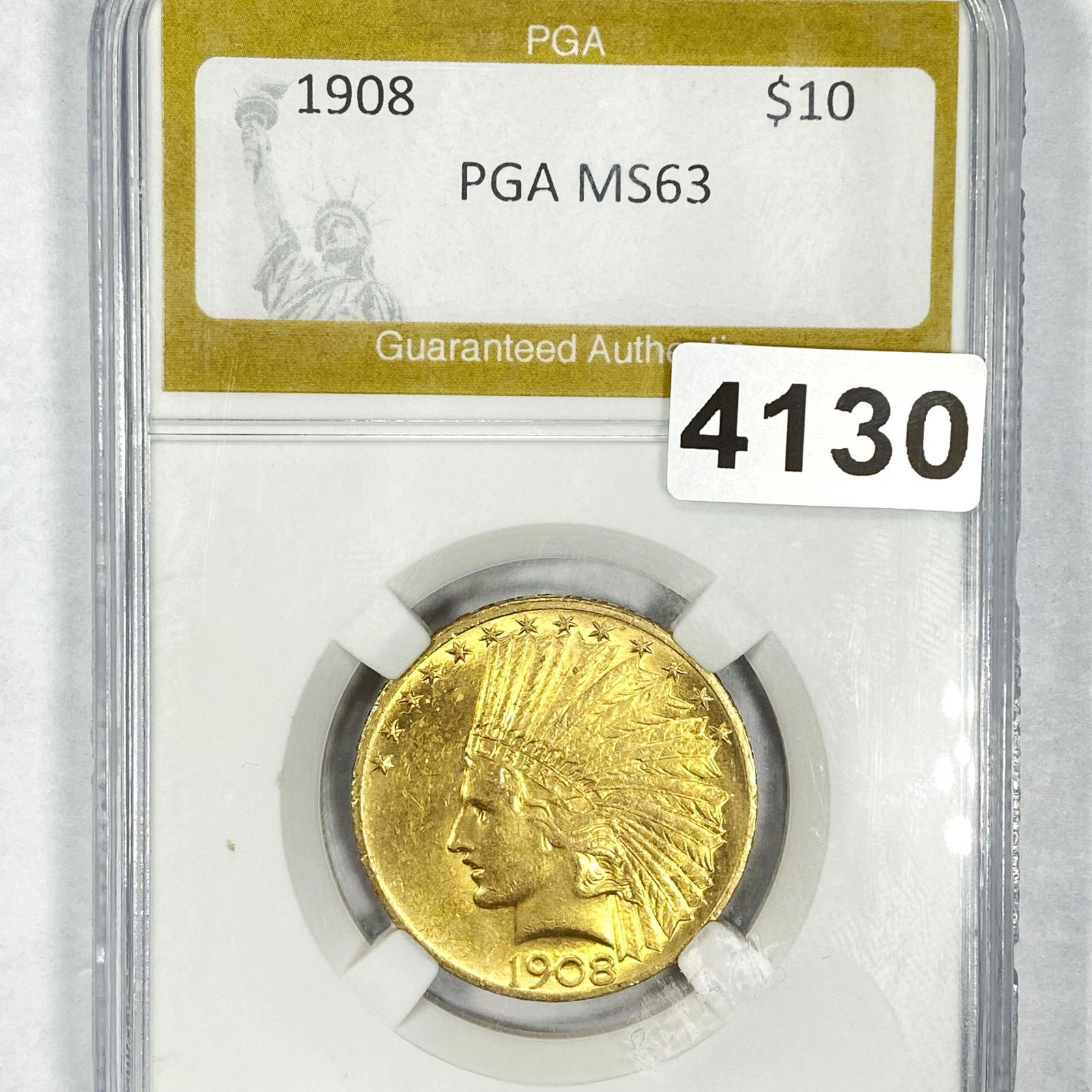 1908 $10 Gold Eagle PGA - MS63 (1 of 2)