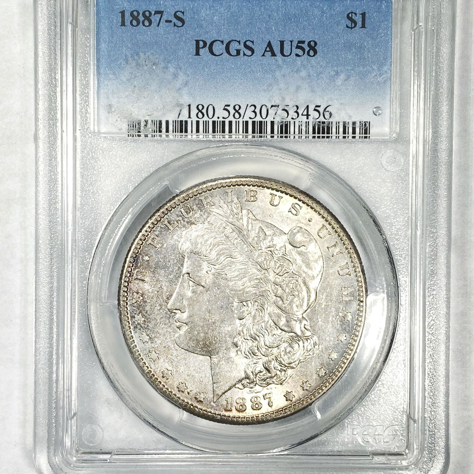 1887-S Morgan Silver Dollar PCGS - AU58 (1 of 2)