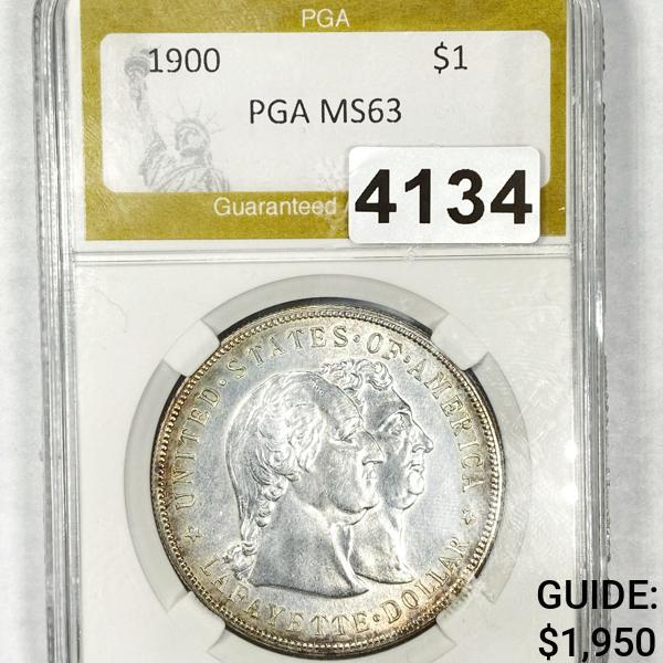 1900 Lafayette Silver Dollar PGA - MS63 (1 of 2)