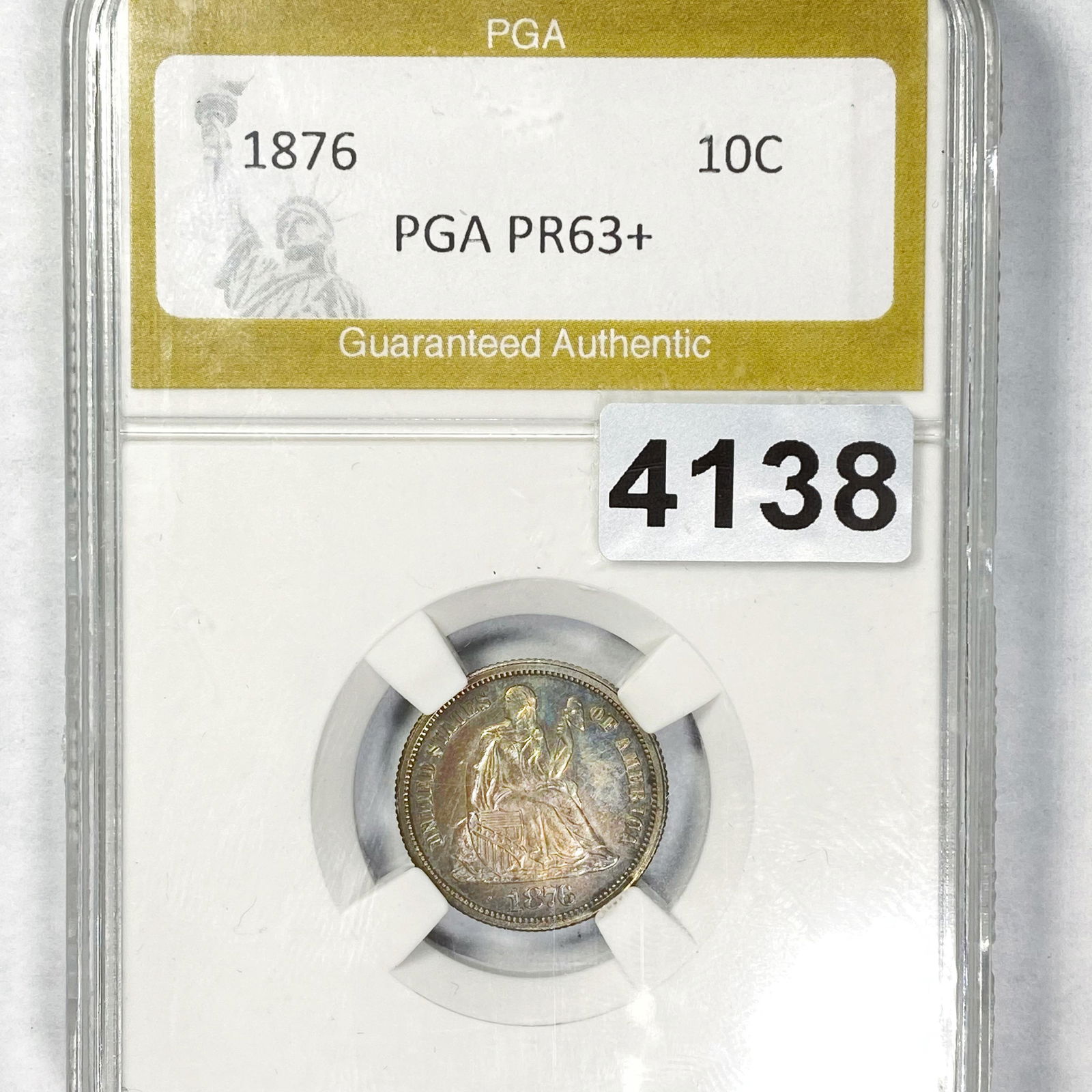 1876 Seated Liberty Dime PGA - PR63+ (1 of 2)